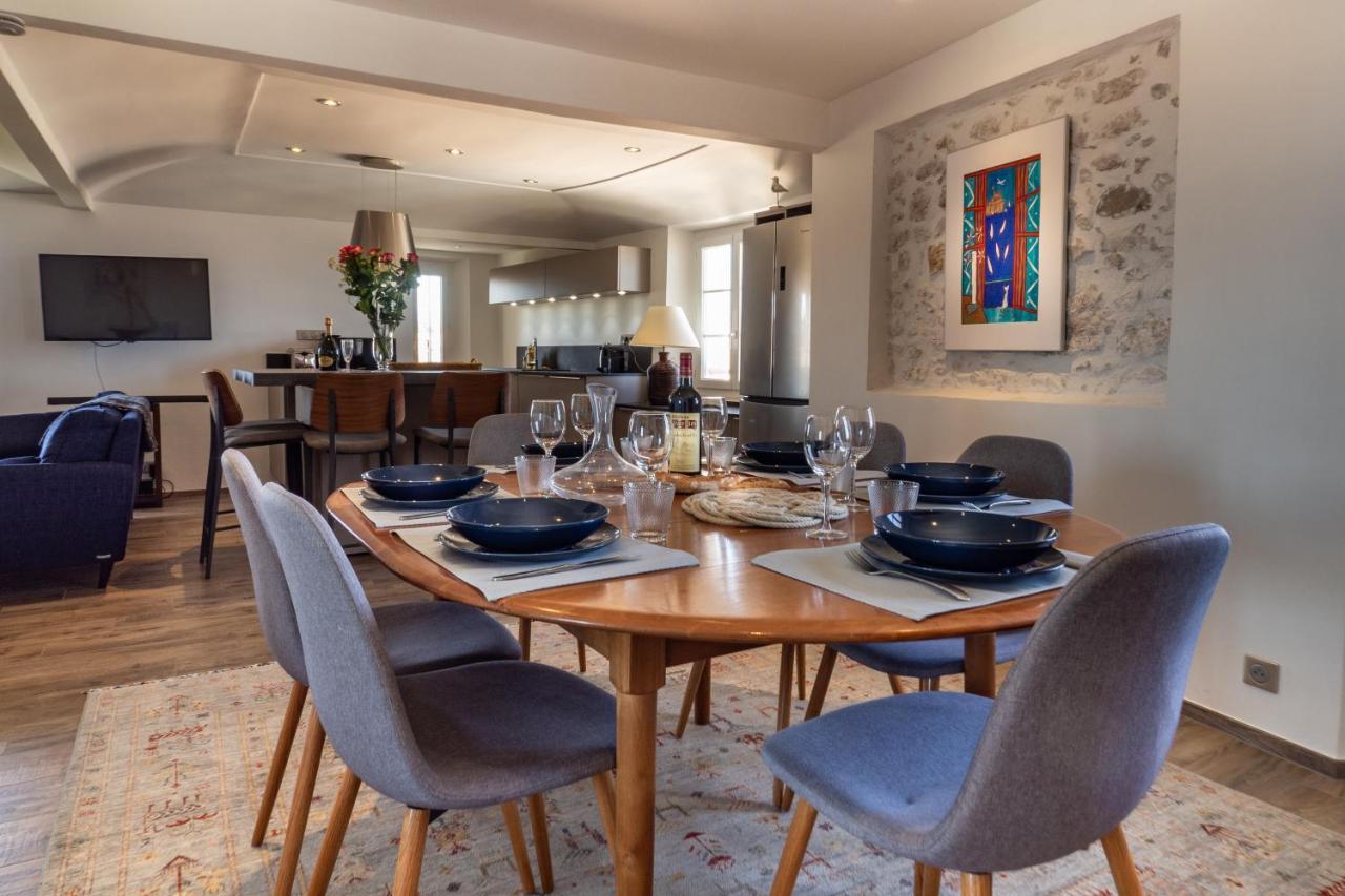 Charmant Appartement Spacieux Pour 6P Vue Mer Vieil Antibes Bagian luar foto