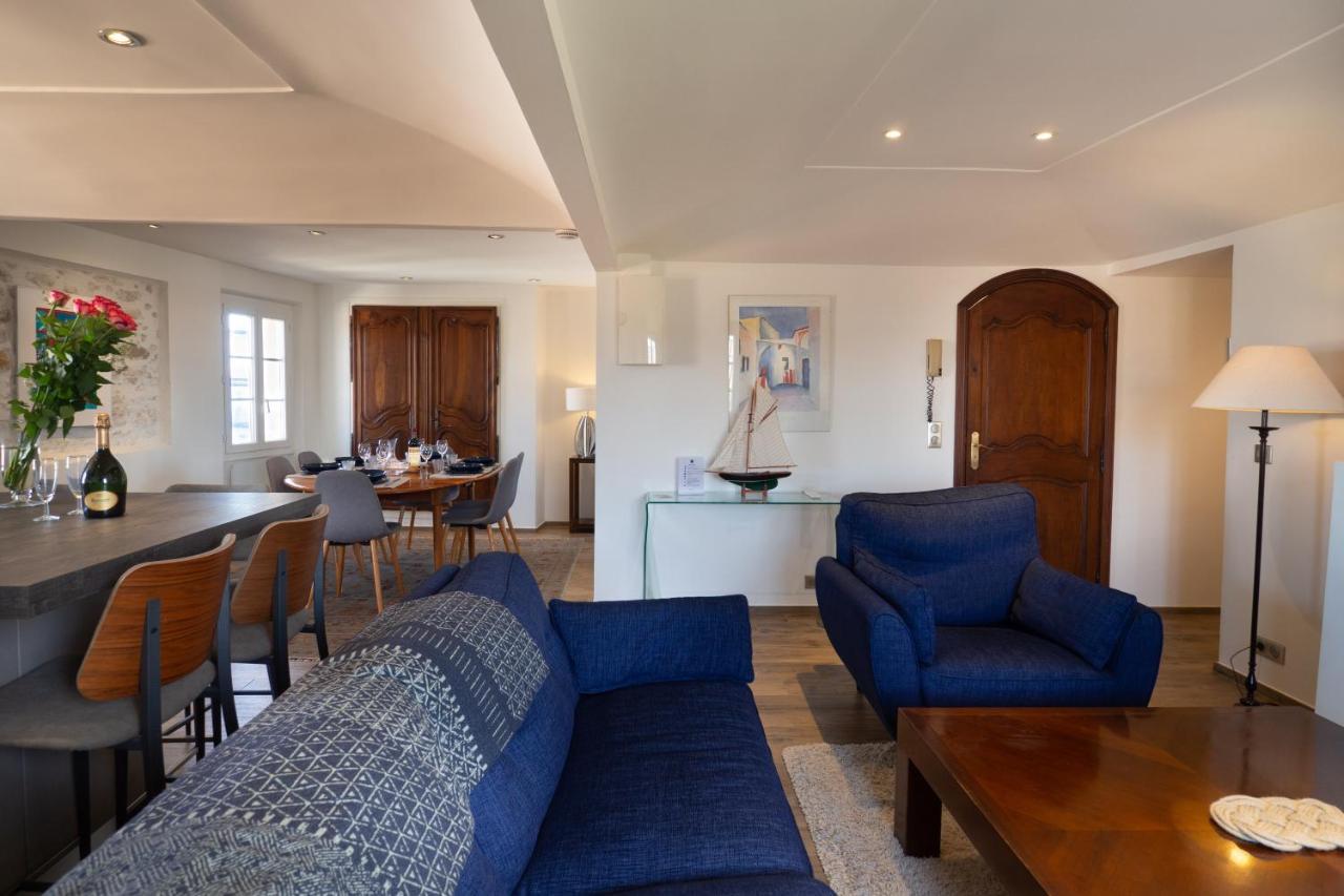 Charmant Appartement Spacieux Pour 6P Vue Mer Vieil Antibes Bagian luar foto