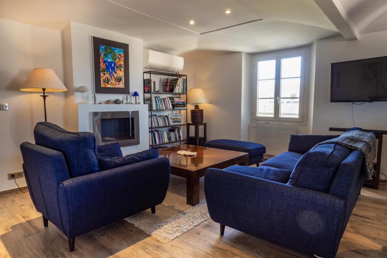 Charmant Appartement Spacieux Pour 6P Vue Mer Vieil Antibes Bagian luar foto