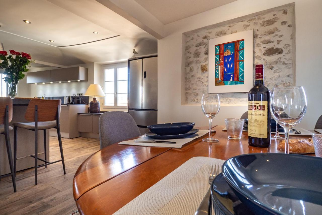 Charmant Appartement Spacieux Pour 6P Vue Mer Vieil Antibes Bagian luar foto