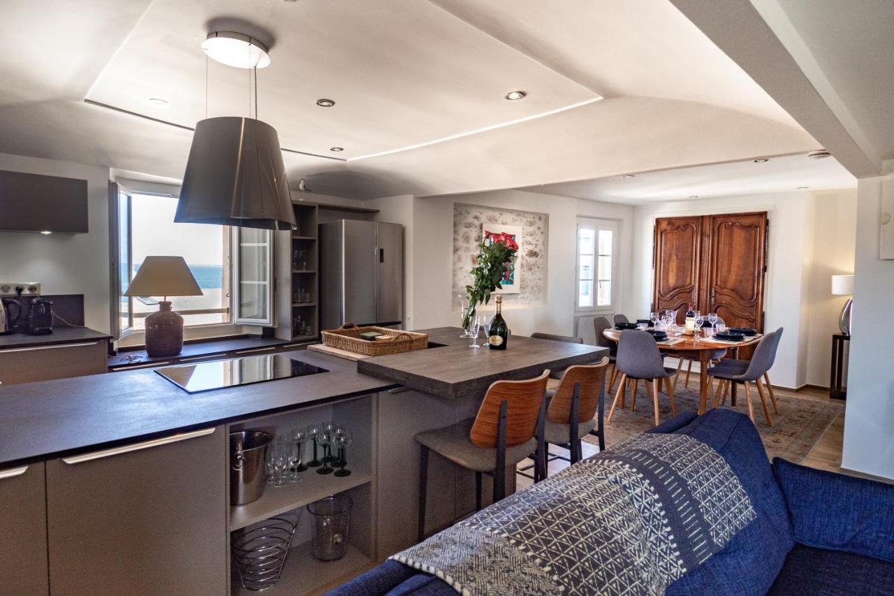 Charmant Appartement Spacieux Pour 6P Vue Mer Vieil Antibes Bagian luar foto